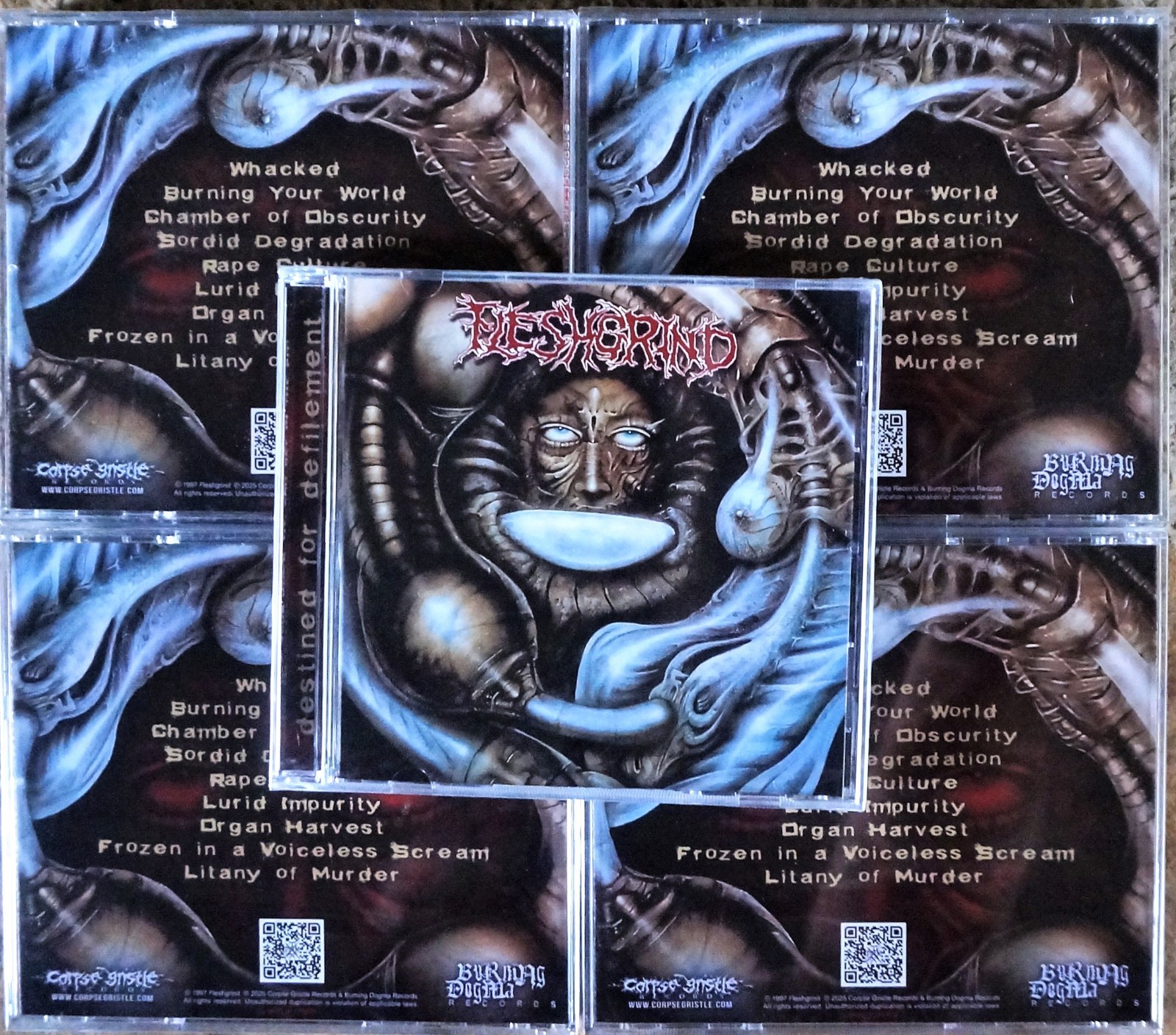 Fleshgrind-Destined For Defilement CD Mortician,Broken Hope,Carcass,Disgorge