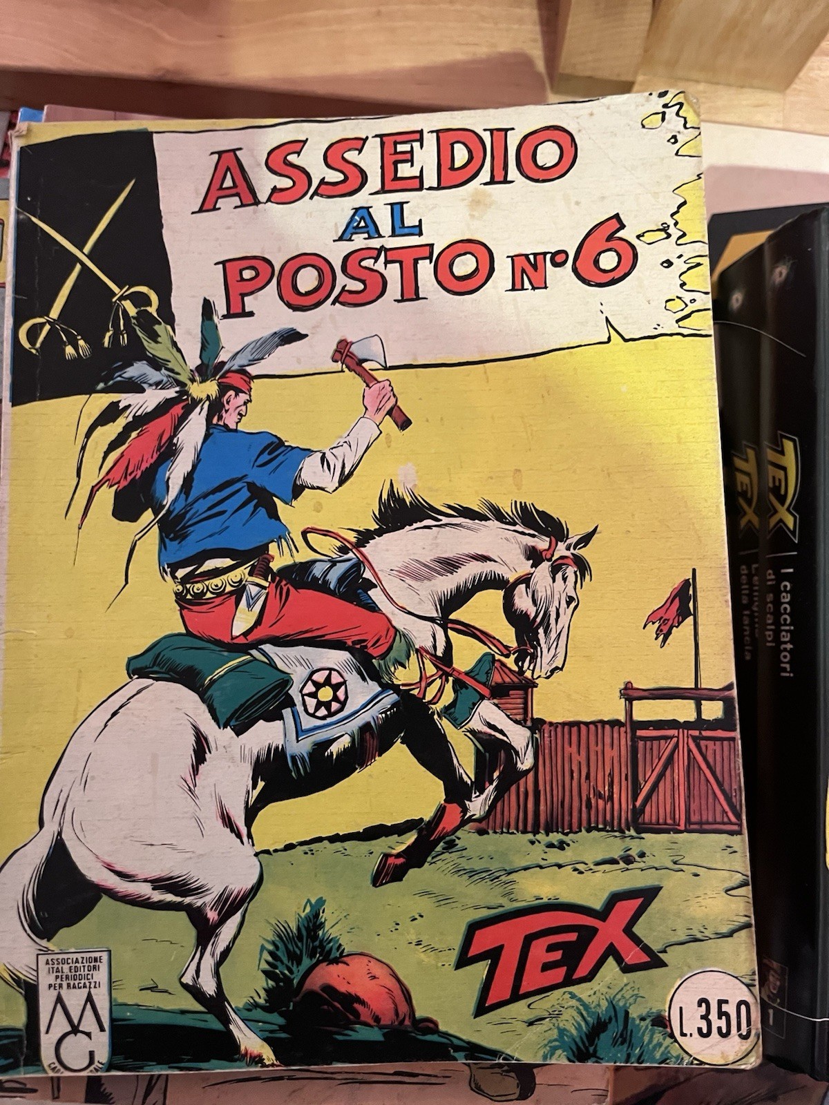 Edizioni Araldo Tex Gigante n.27 Assedio al posto n.6 Bonelli 1966 IT