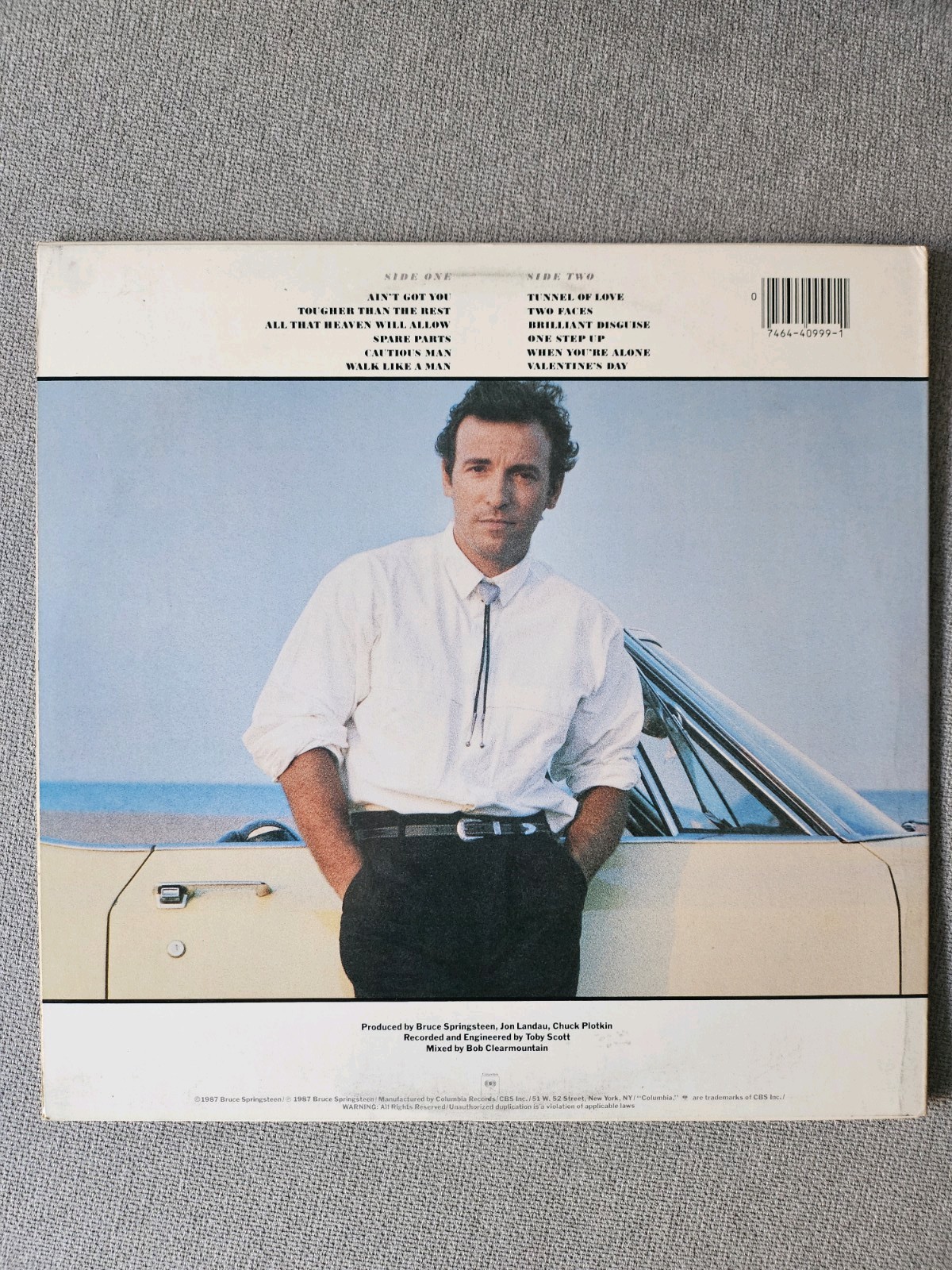 BRUCE SPRINGSTEEN Tunnel Of Love Vinyl LP Record C 40999