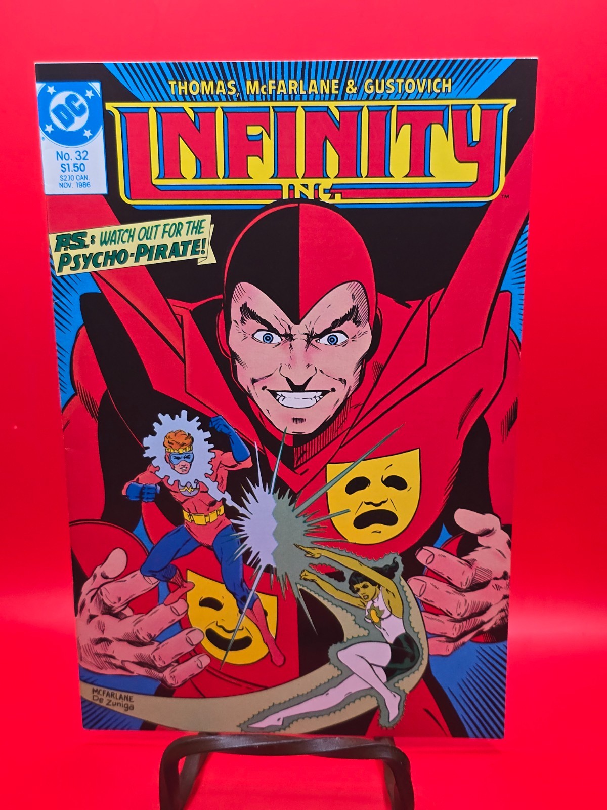 Infinity Inc. 32 Todd McFarlane (1986) prima apparizione del diavolo della Tasmania 