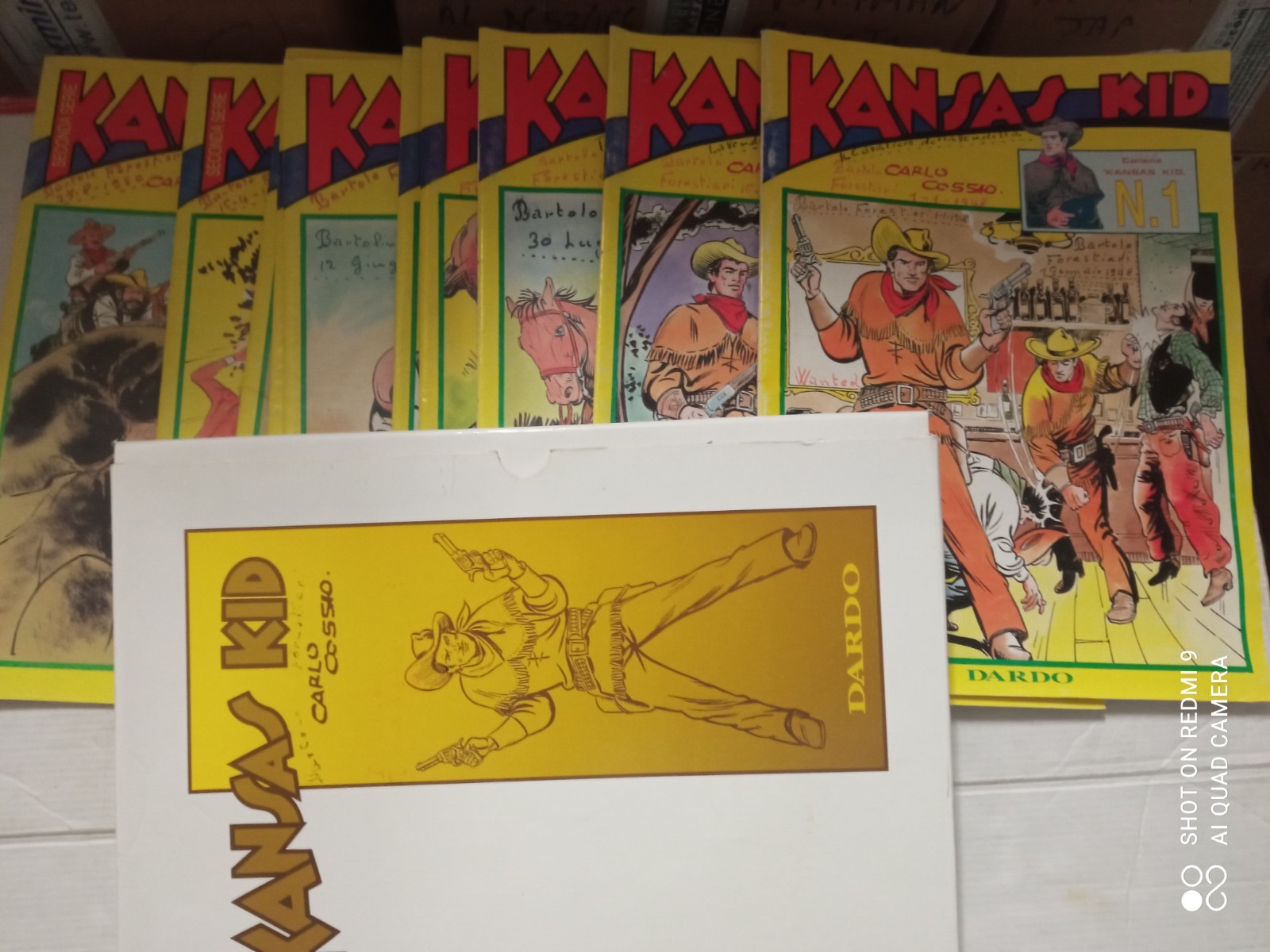 fumetti vintage KANSAS KID- serie COMPLETA n 1/10 con cofanetto fumetti usati