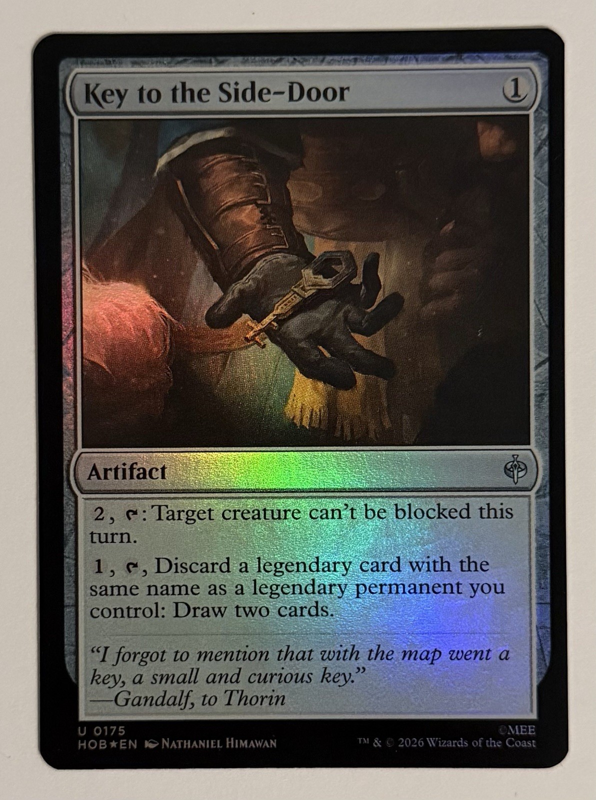 Key to the Side Door Foil 175 The Hobbit Magic the Gathering HOB MTG