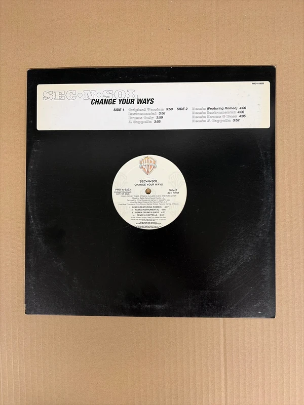 Sec·N·Sol - Change Your Ways - 12" in vinile promo