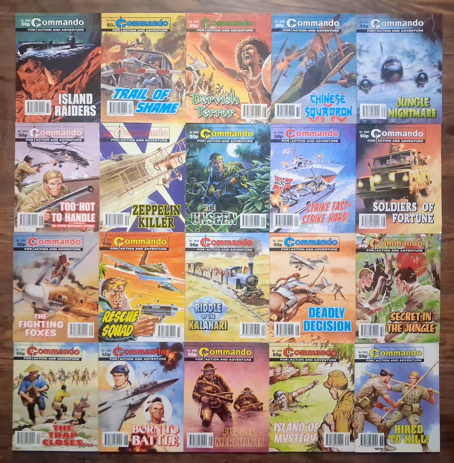 Commando Comics Job Lot Bundle x 20 (75J)