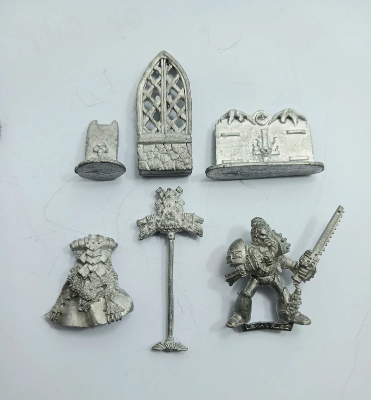 Miniatura Leman Russ Space Wolves Warhammer 40k Vintage Metallo