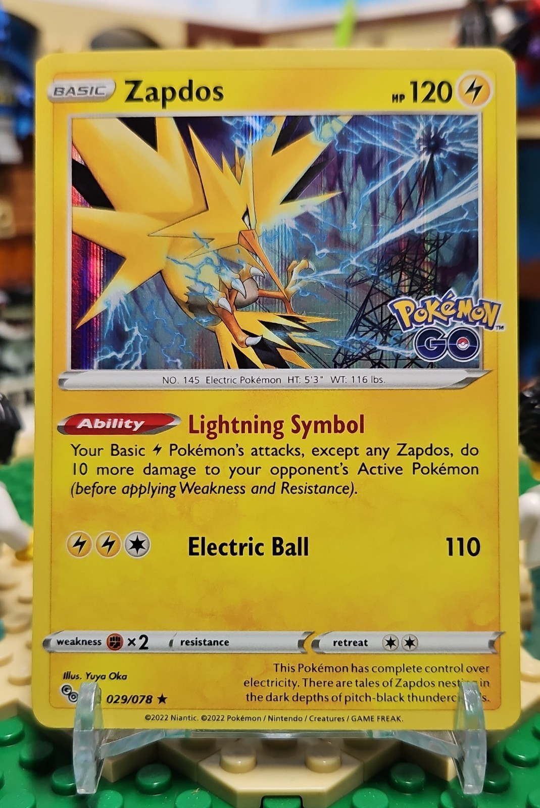 Pokemon Zapdos 2022 029/078 Pokémon GO Holo P1