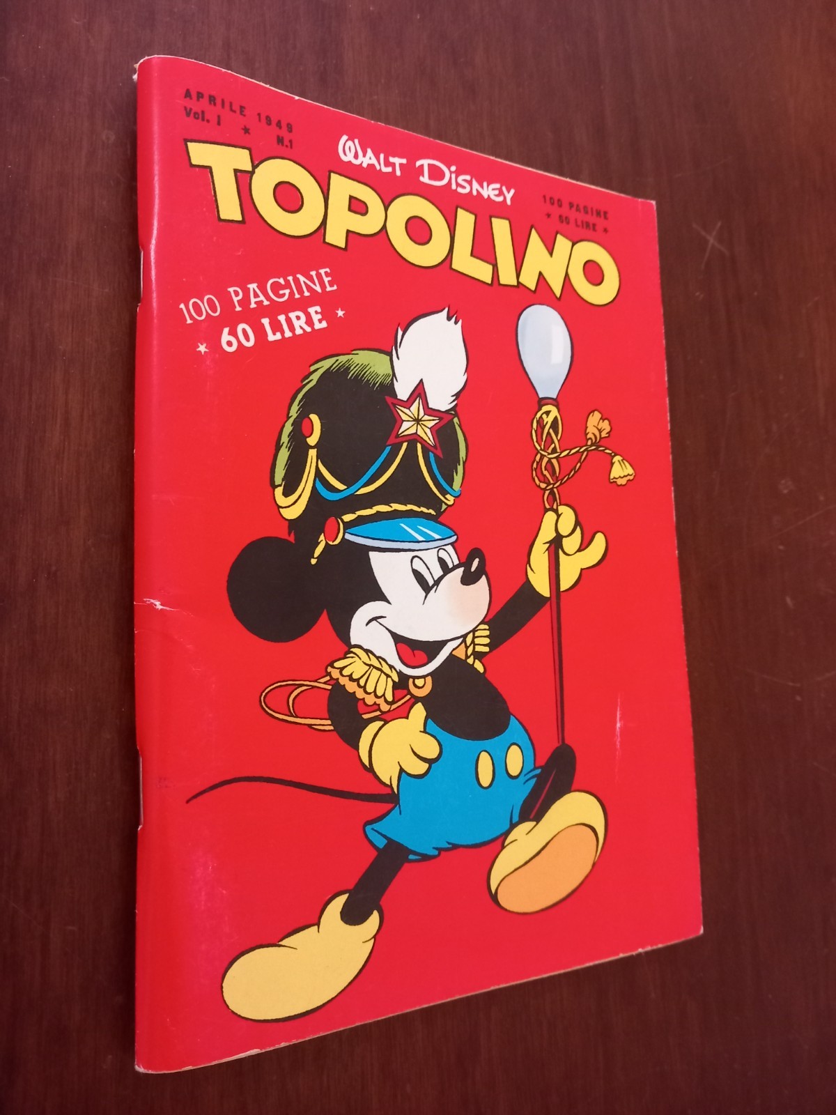 B6703 TOPOLINO  N° 1 1949 RISTAMPA GLI ANNI D'ORO DI TOPOLINO 2004