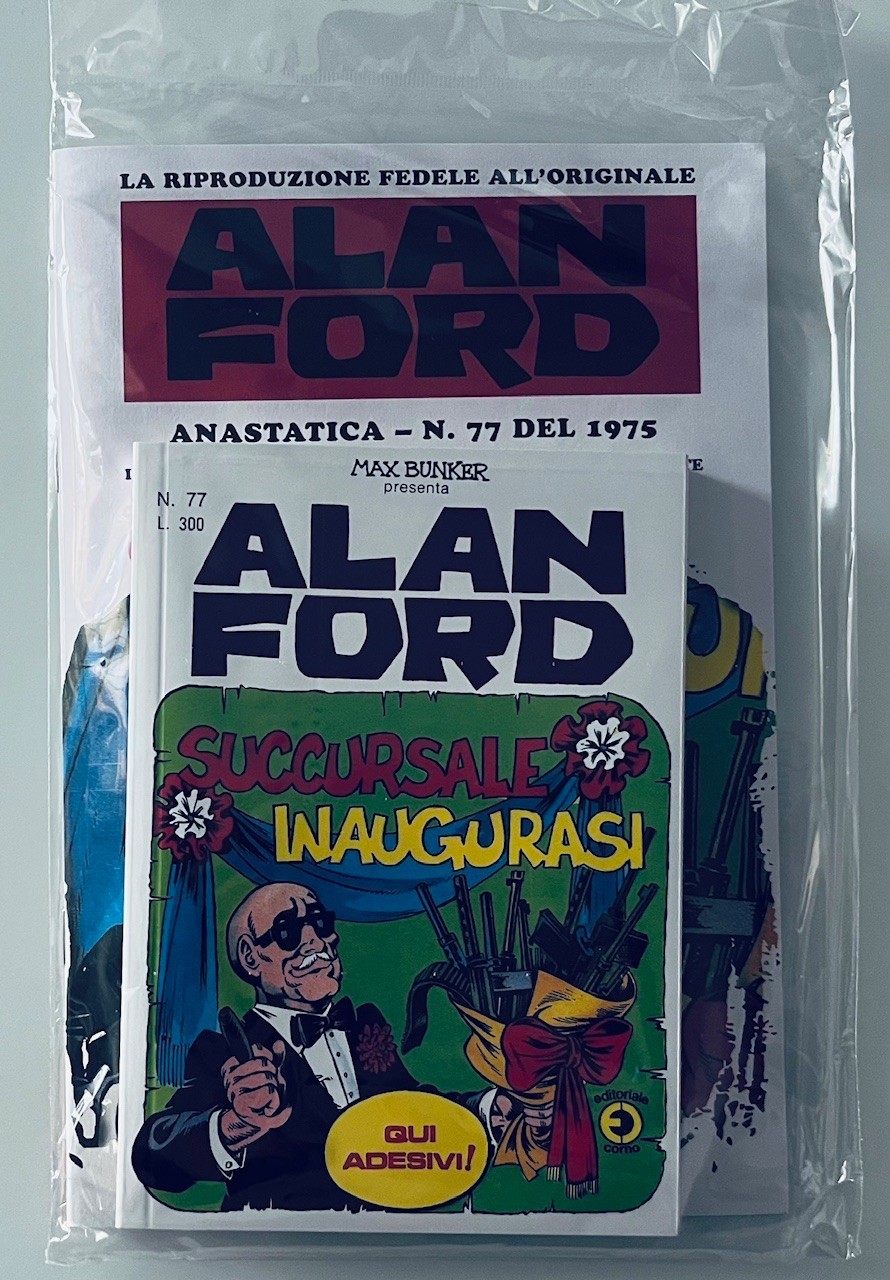ALAN FORD ANASTATICA N°76  GAZZETTA DELLO SPORT BLISTERATO CON ADESIVI