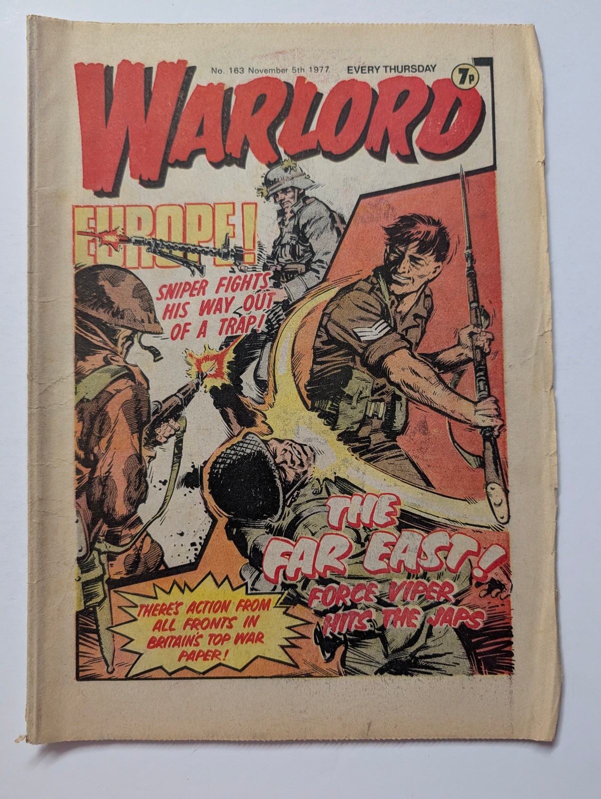 Warlord Comic No 163, November 5th 1977