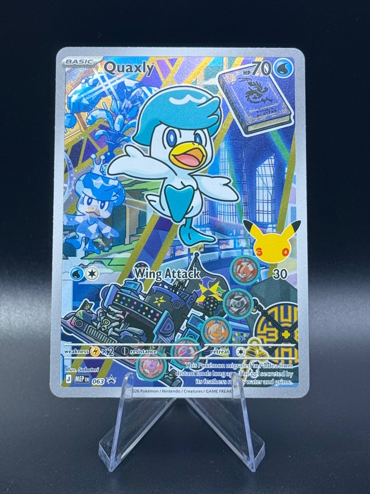 QUAXLY 063 Promo Primo Partner Collezione 2026 Pokemon Holo Near Mint