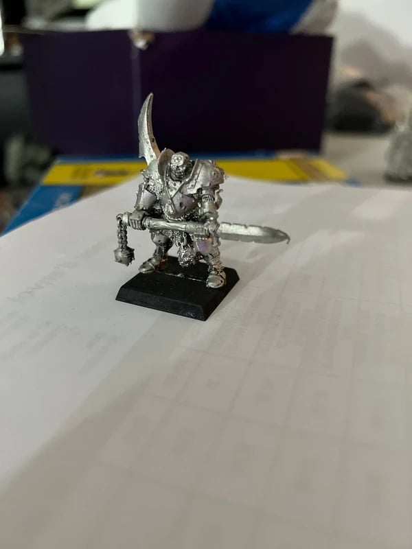 Figurine champion de Nurgle Warhammer Battle