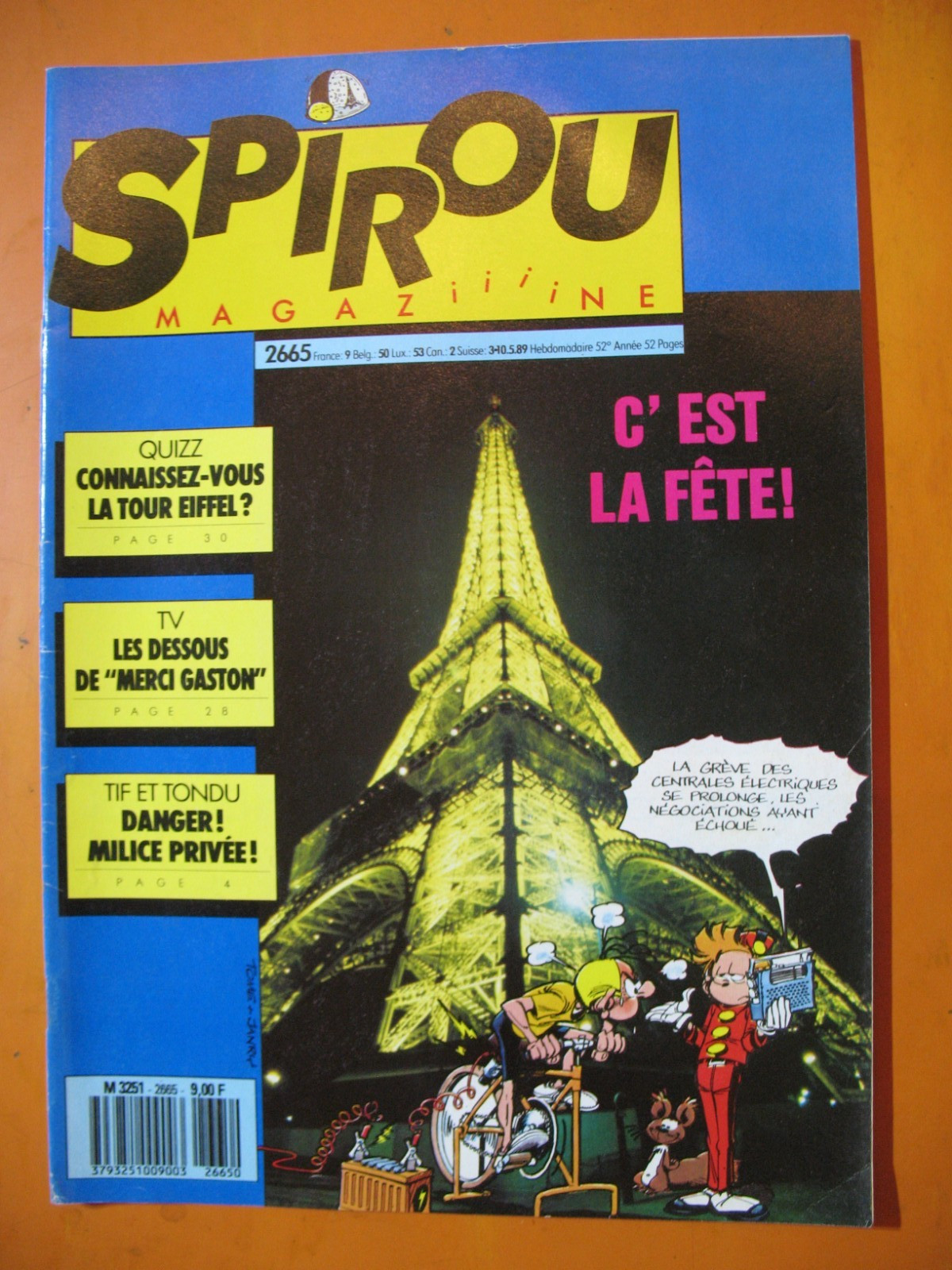 SPIROU Magazine N° 2665 du 10/05/1989- C'est la fête !