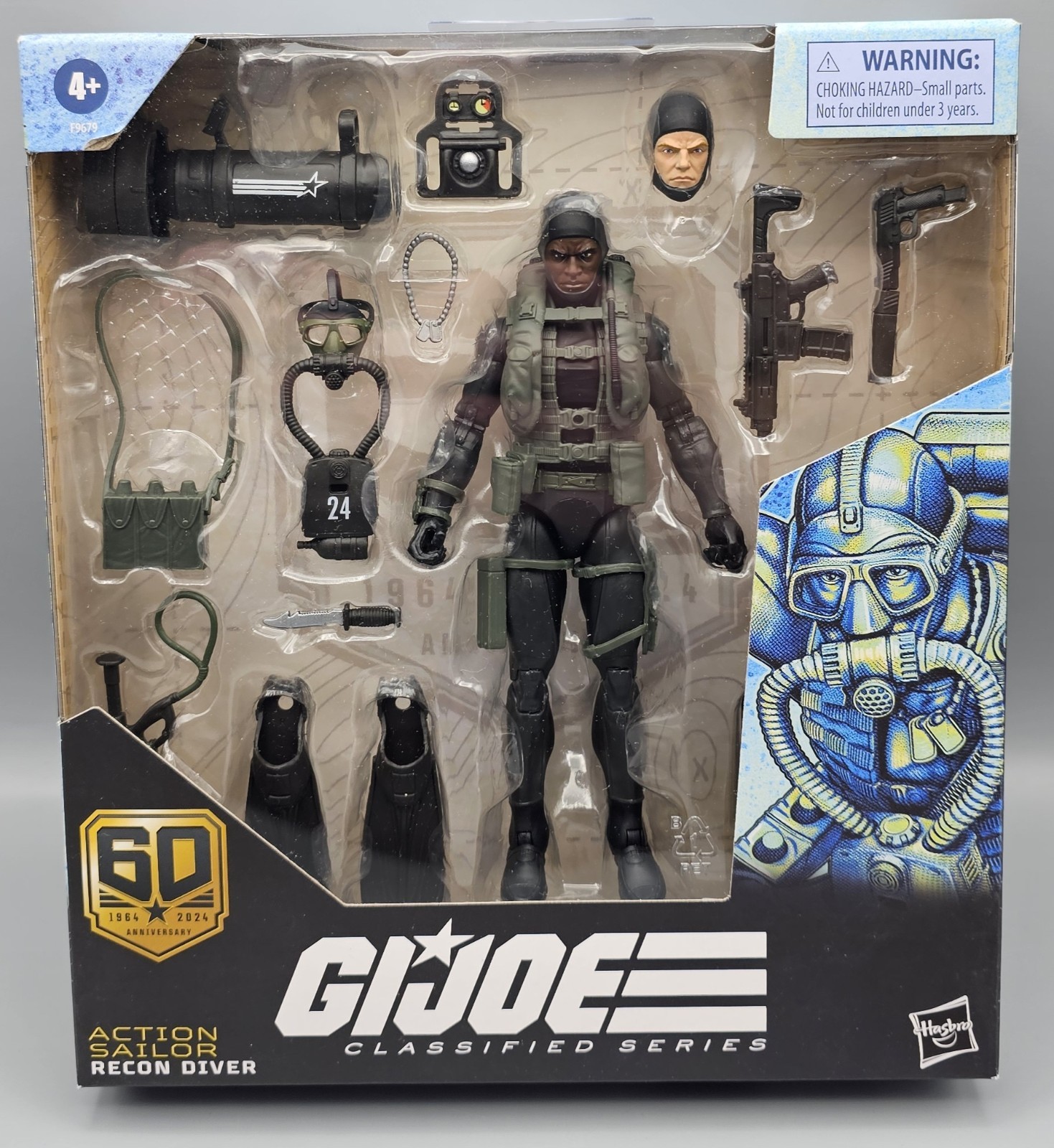 G.I. Joe Classified Series 60th Anniversary Action Sailor Recon Diver MISB 