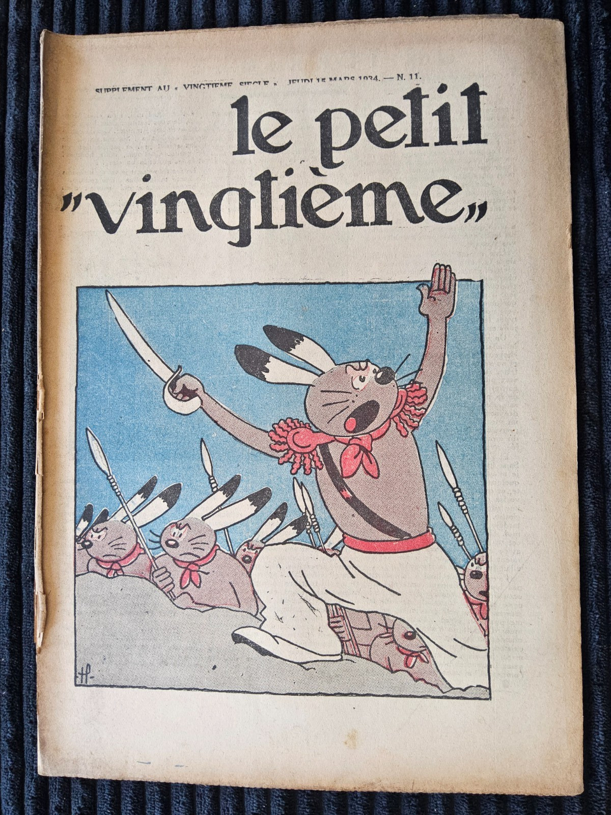 Tintin - Petit Vingtième - Numéro 11 de 1934
