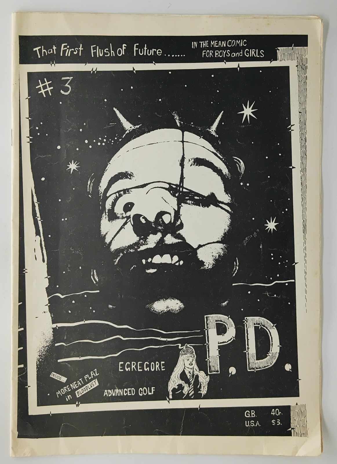 P.D. #3 Spring 1981 Rare Leeds UK Punk New Wave Underground Small Press Comic FN