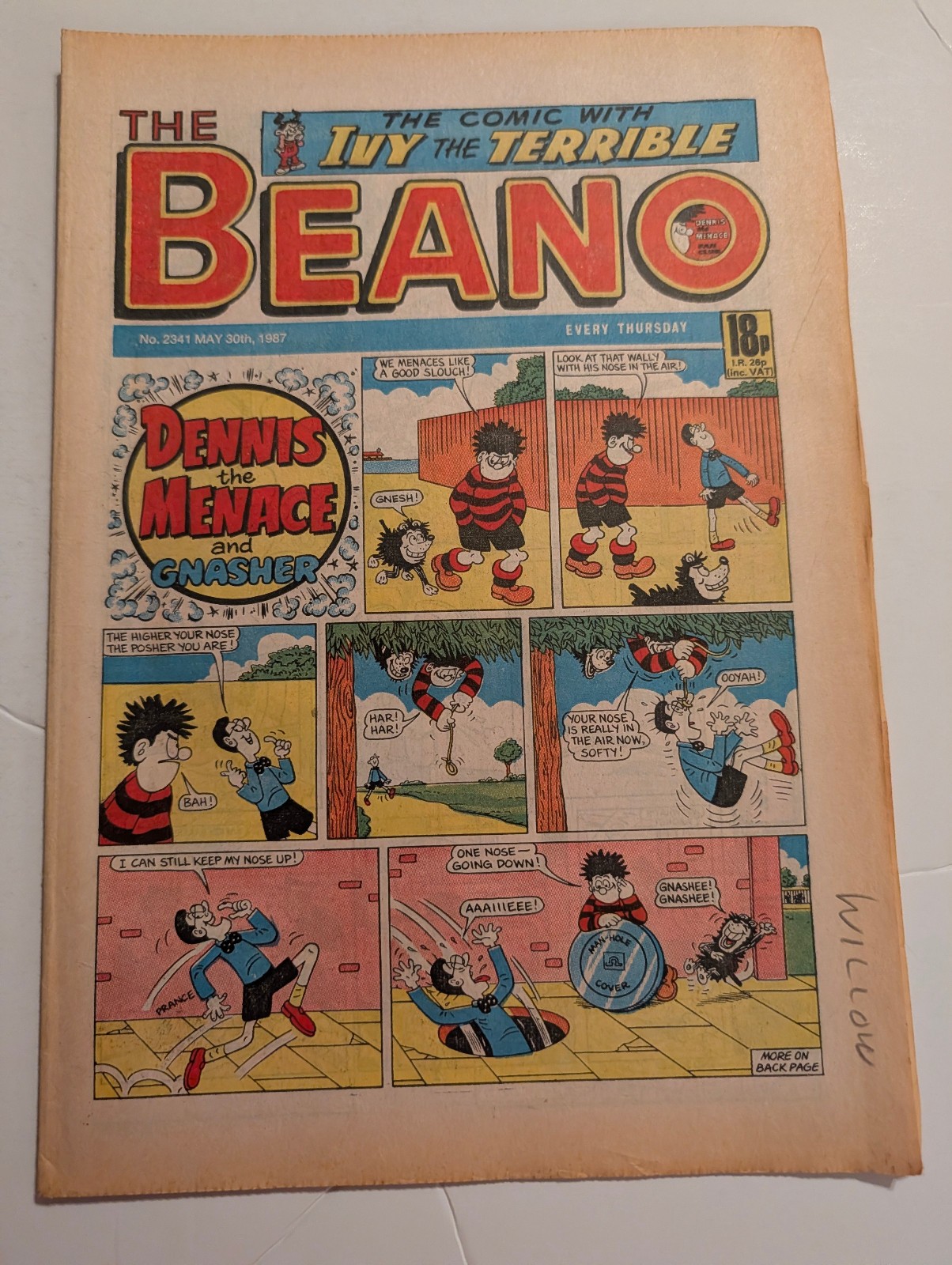 Beano Comic No 2341 May 30th 1987.