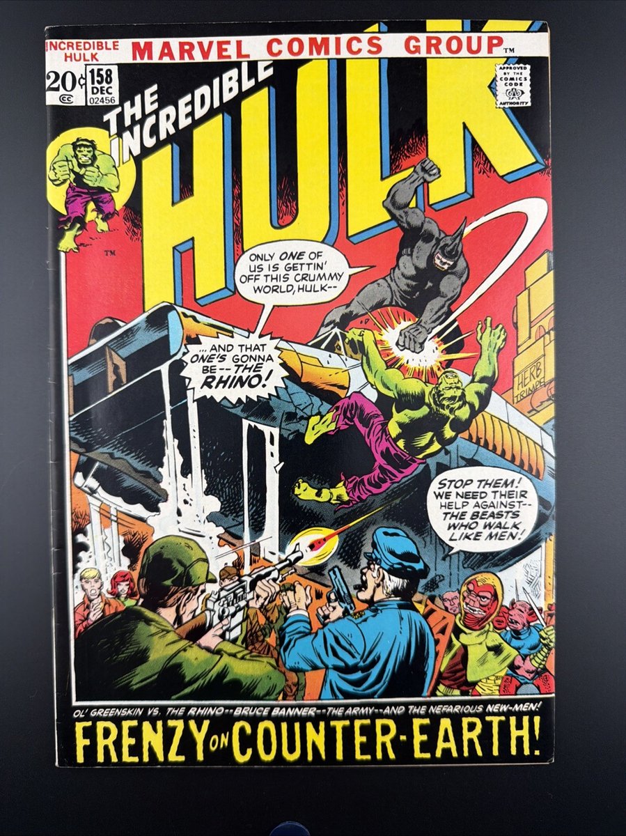 L'incredibile Hulk #158 (Marvel Comics dicembre 1972) - FN+