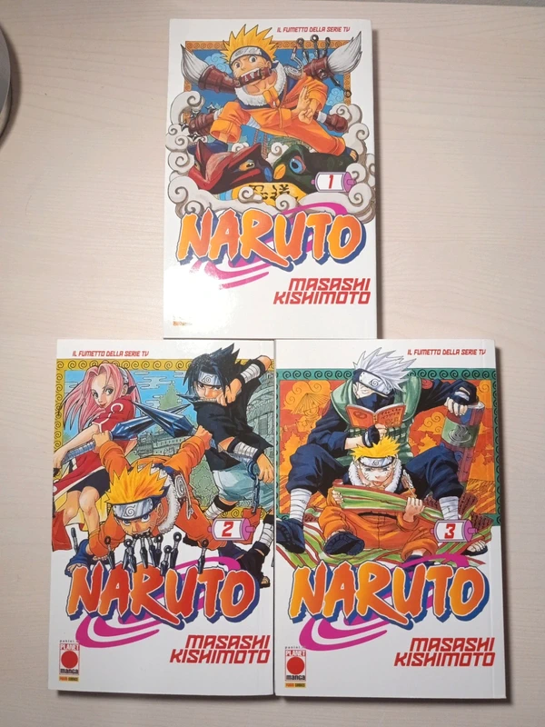 Naruto manga vol. 1 - 2- 3