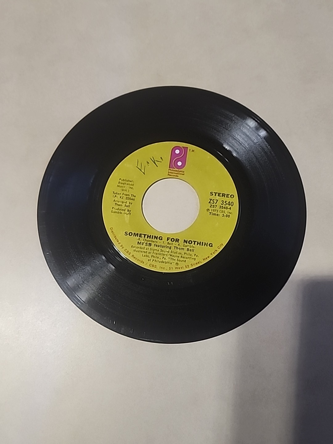MFSB – TSOP The Sound of Philadelphia / Something For Nothing 45 1973 Soul