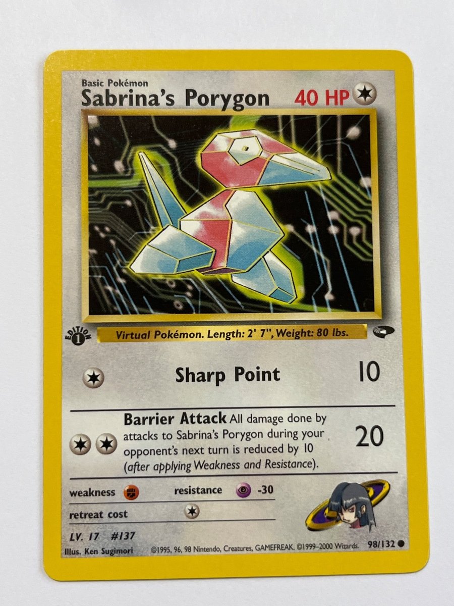 Sabrina's Porygon 98/132 Sfida Palestra 1° Edizione Pokemon LP