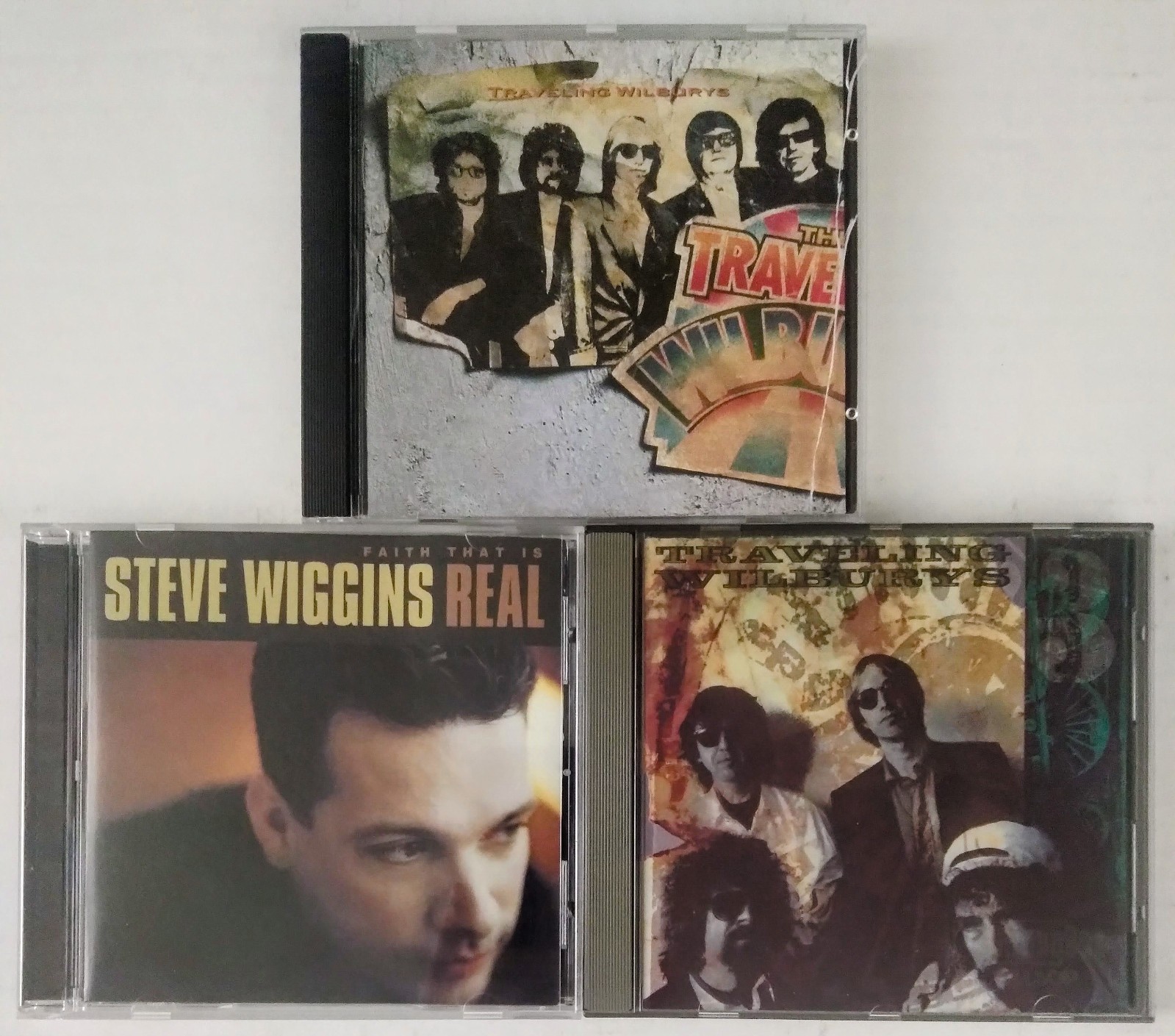 Traveling Wilburys Vol 1 & 3 Steve Wiggins Faith That Is Real 3-CD Lot Rock CCM