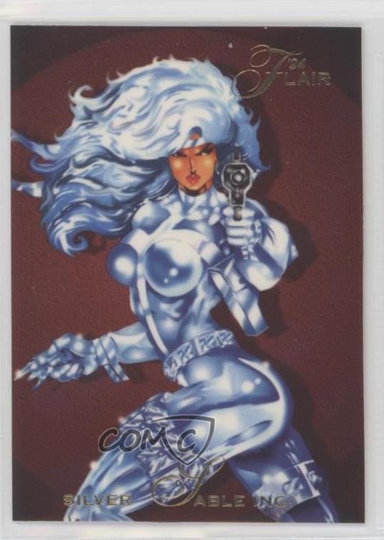 1994 Flair Marvel Silver Sable Inc #50 0m8e