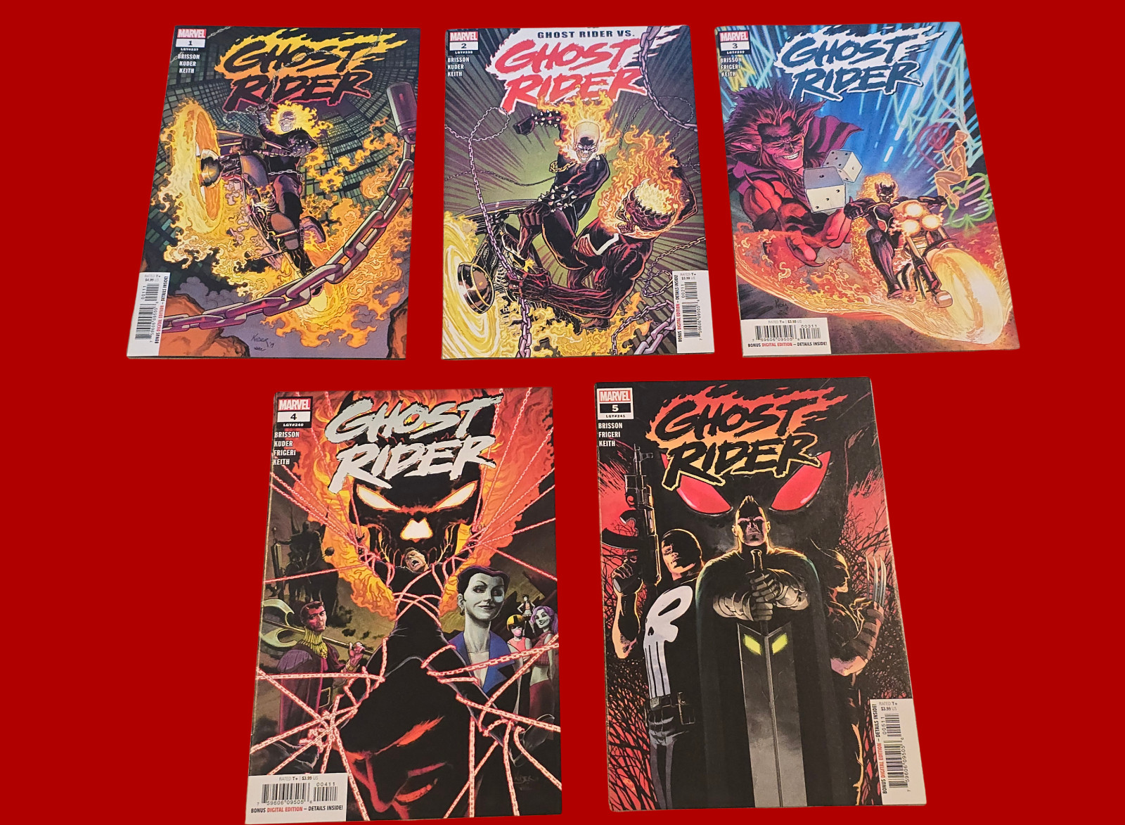 Ghost Rider #1-5 Lot of 5 Issues Run Marvel Comics 2019-20 Ed Brisson