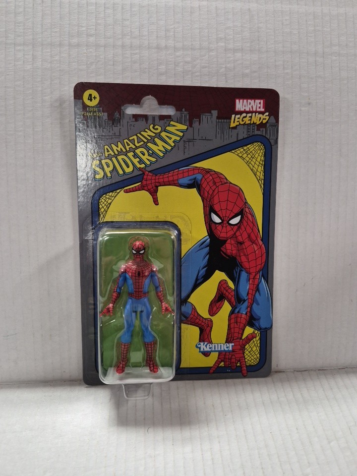 Marvel Legends Retro Spiderman Modellino 3,75 pollici 2021 Sigillato