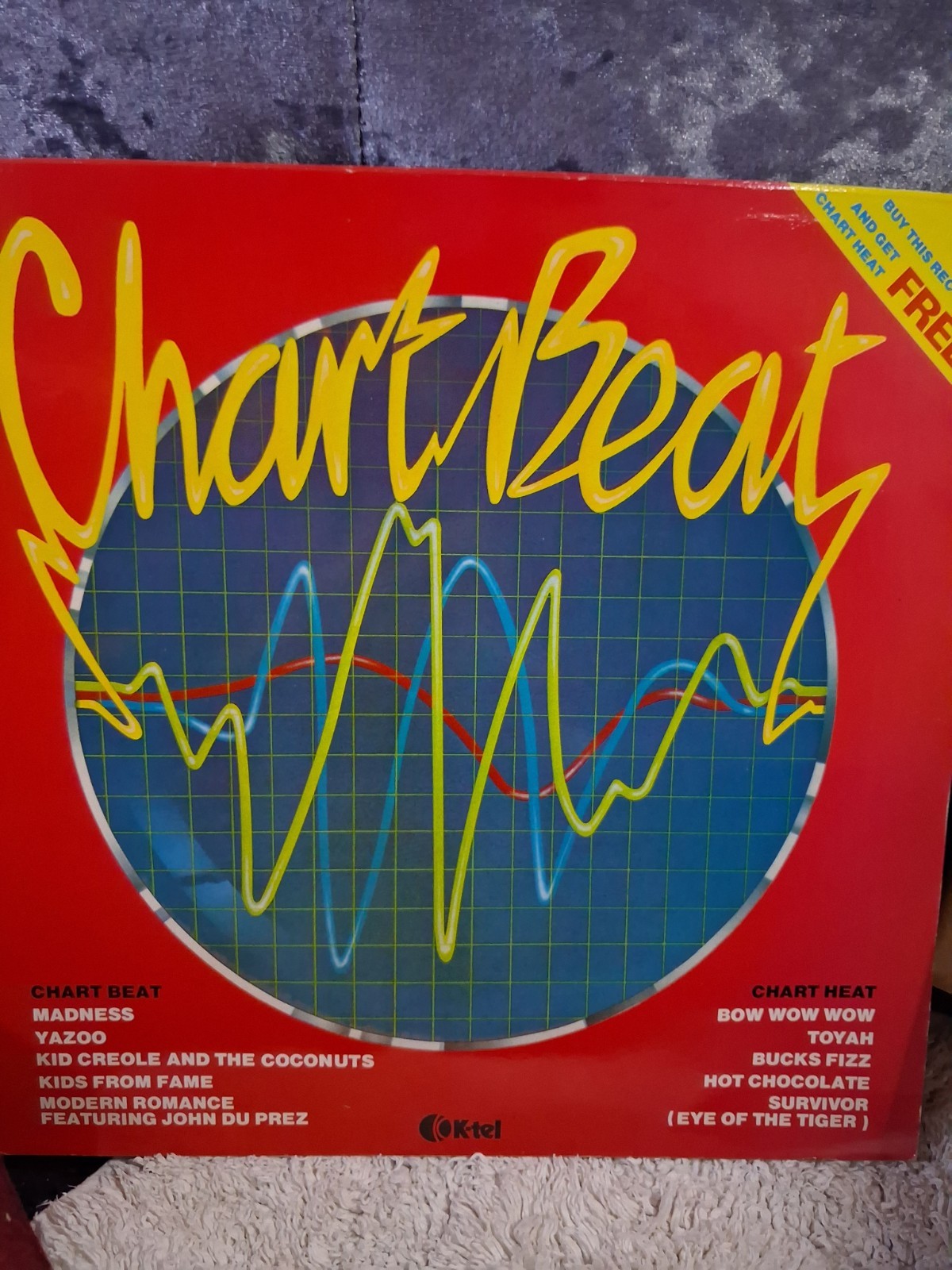 Various Chart Beat K-tel NE 1180 12" Vinyl LP Pop 1982 Compilation