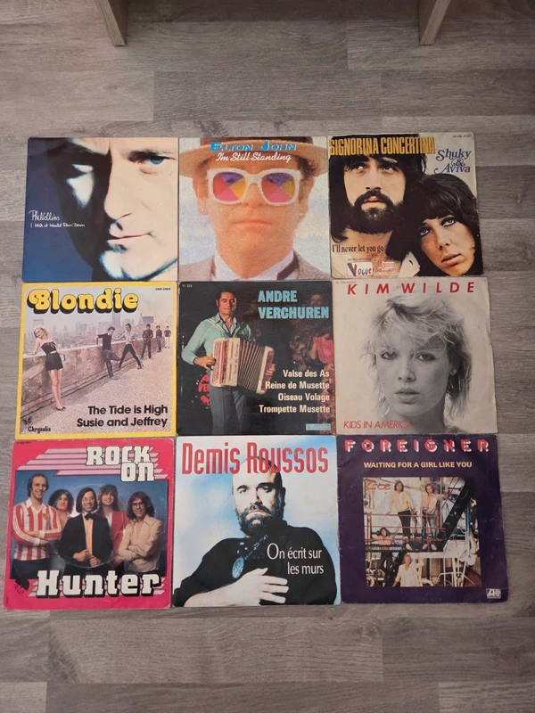 Lot de 9 vinyles