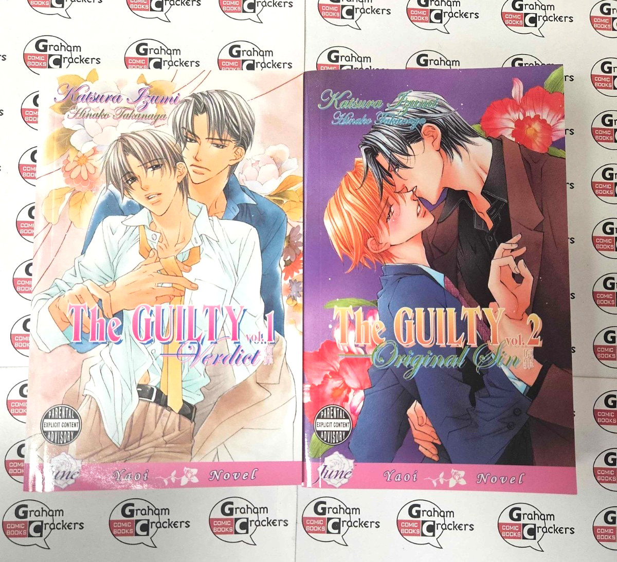 THE COLLTY Vol 1 & 2 Yaoi Set di Romanzi *Juné Manga *SCARCE!! * mietitrebbia s&h!!