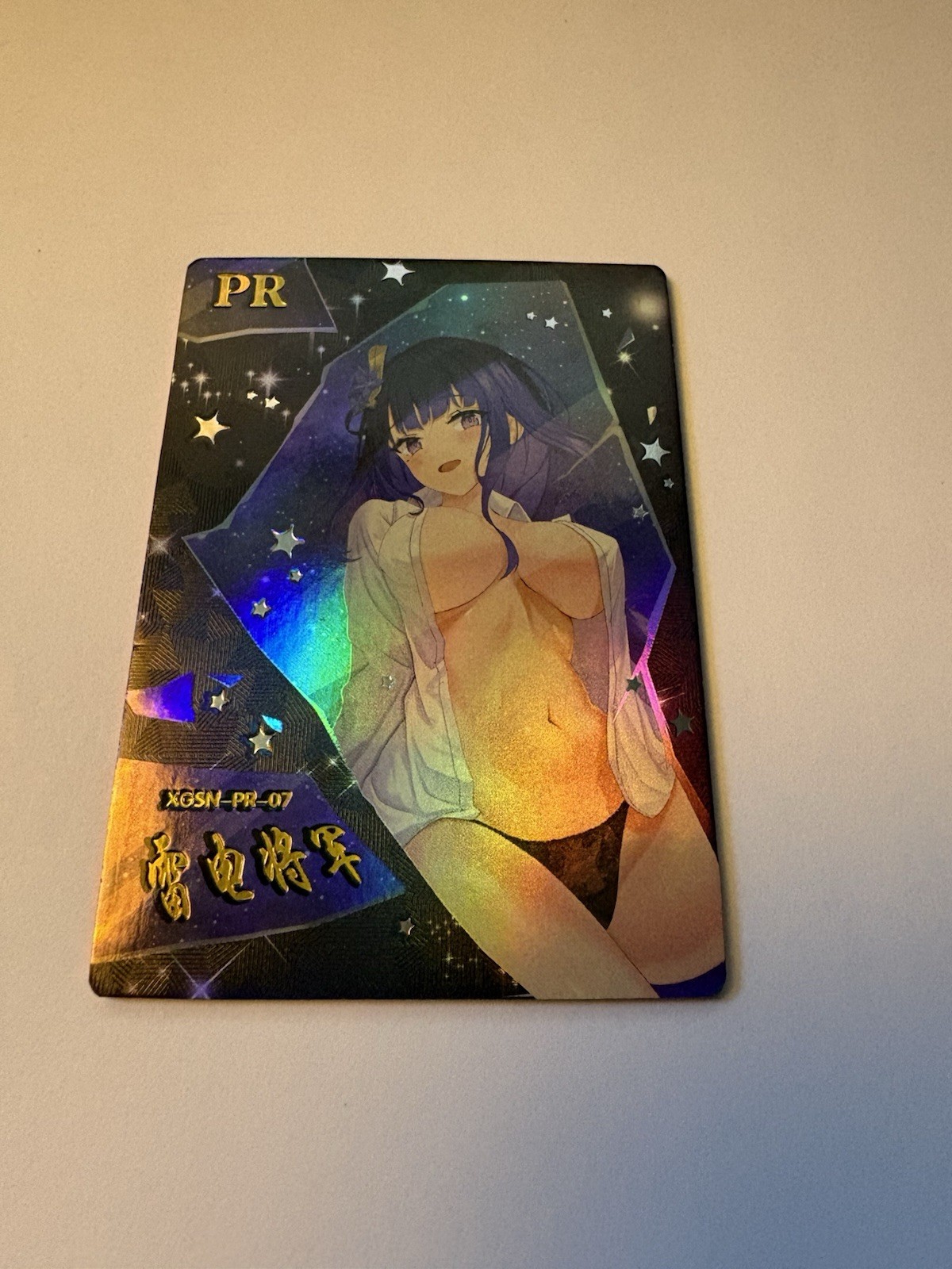Goddess Story TCG Holo Foil XGSN-PR-07 Carta dello Shogun Raiden