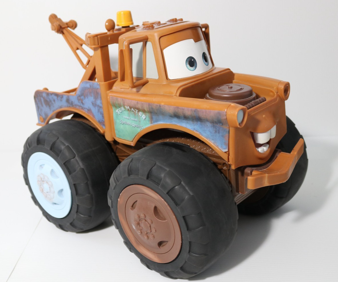 Disney Pixar Cars Tow Mater Large Talking Push & Pull Truck 2014 Jakks Pacific