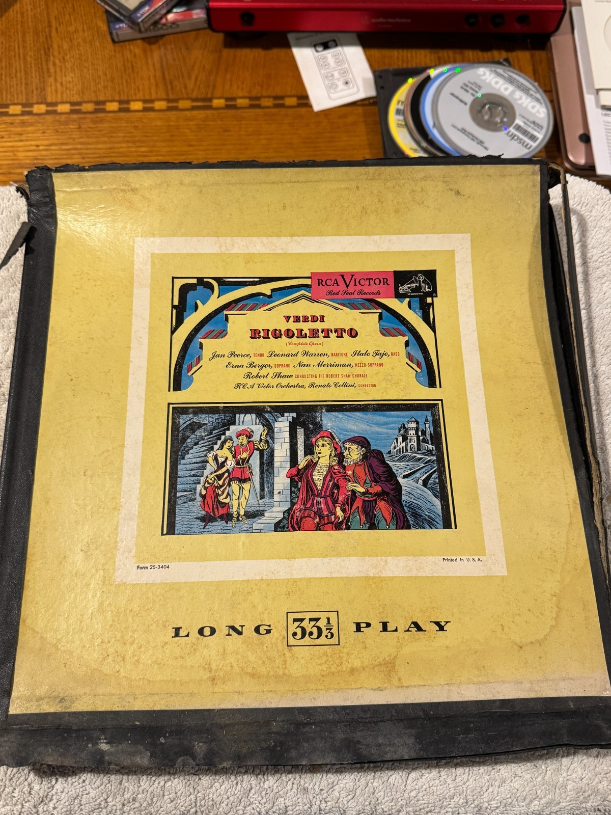 Verdi - Rigoletto Complete Opera - Peerce/Warren/Fajo - 3 RECORD SET GOOD CONDIT