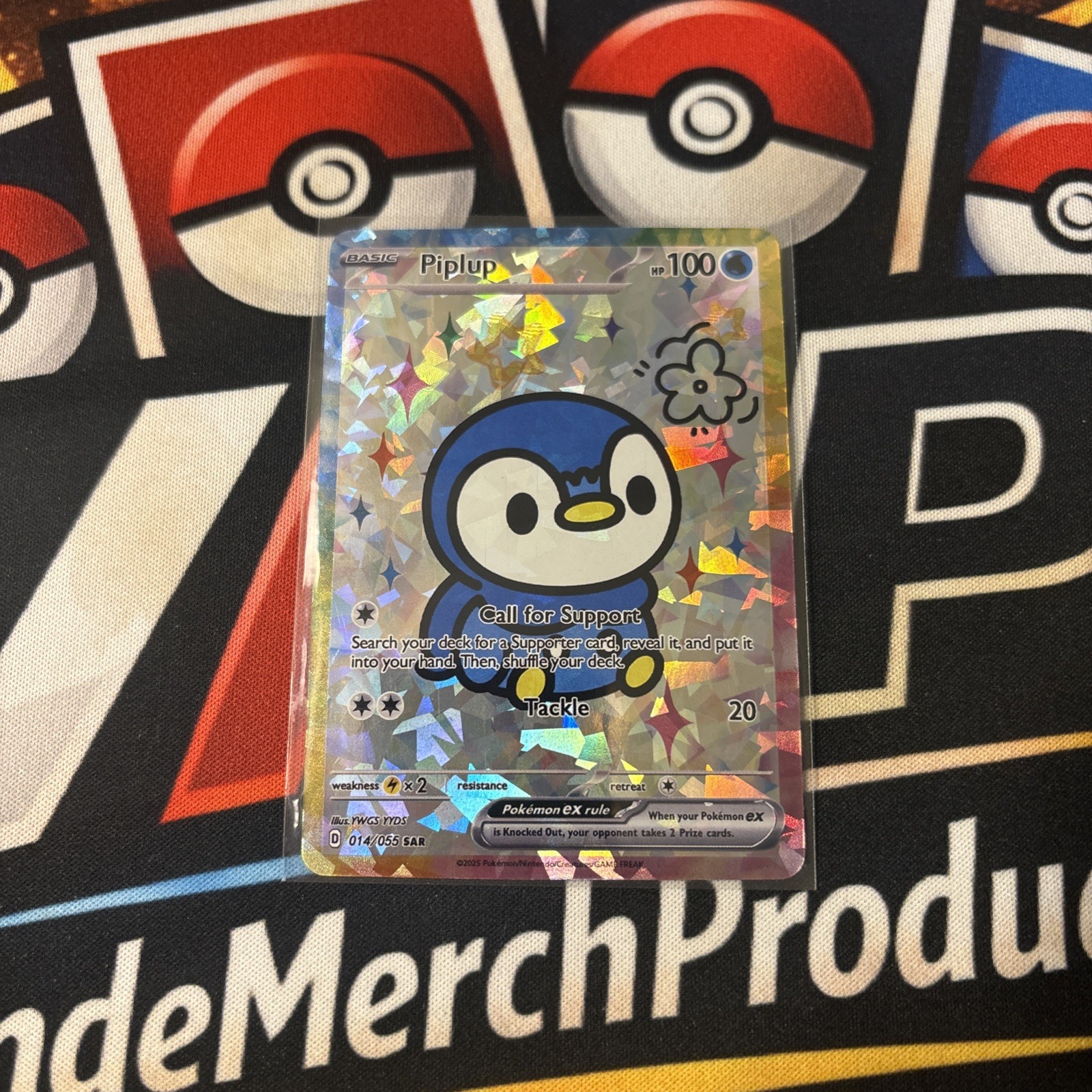 Piplup: 014/055 Cracked Ice Holo - Fan Art Pokemon TCG Special Art Raro ⭐️