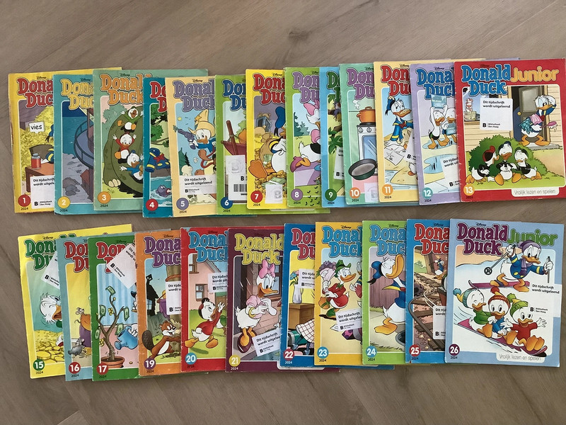 24x Donald Duck junior uit 2024 Gratis verzending!