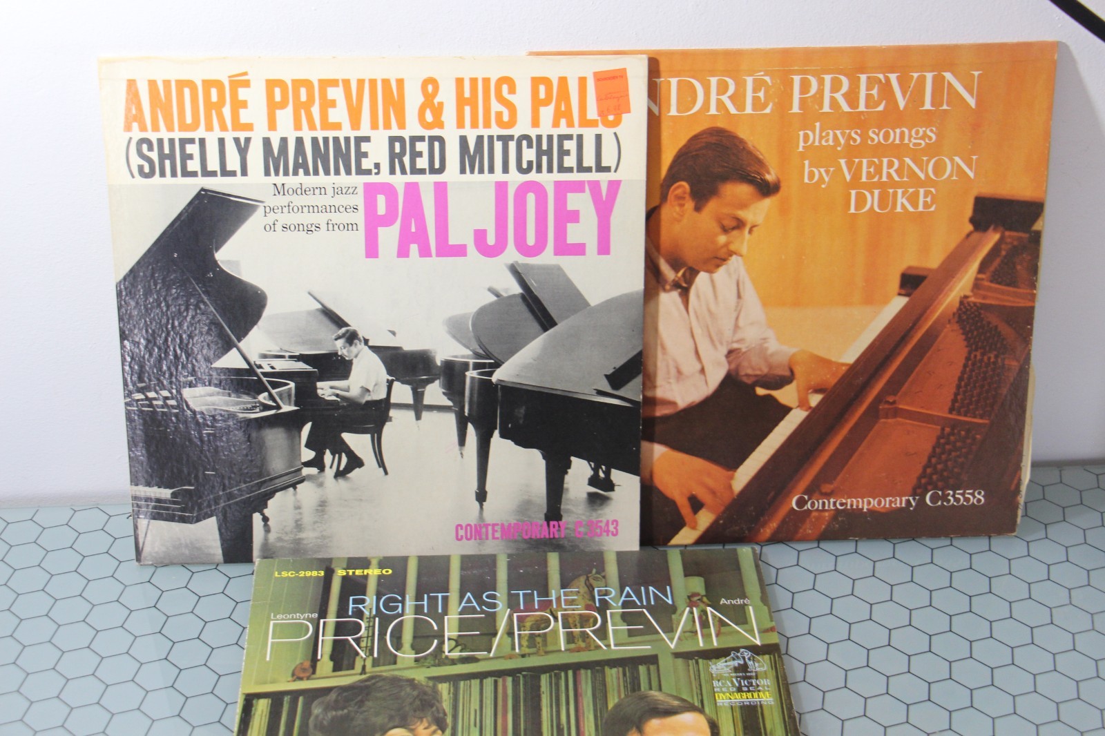 (3) Andre Previn LP Lot, Pal Joey, Plays Vernon Duke,Contemporary DG Deep Groove