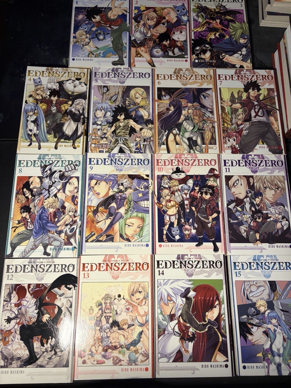 Collezione Manga Edens Zero Vol 1-15 Inglese Hiro Mashima Fairy Tail