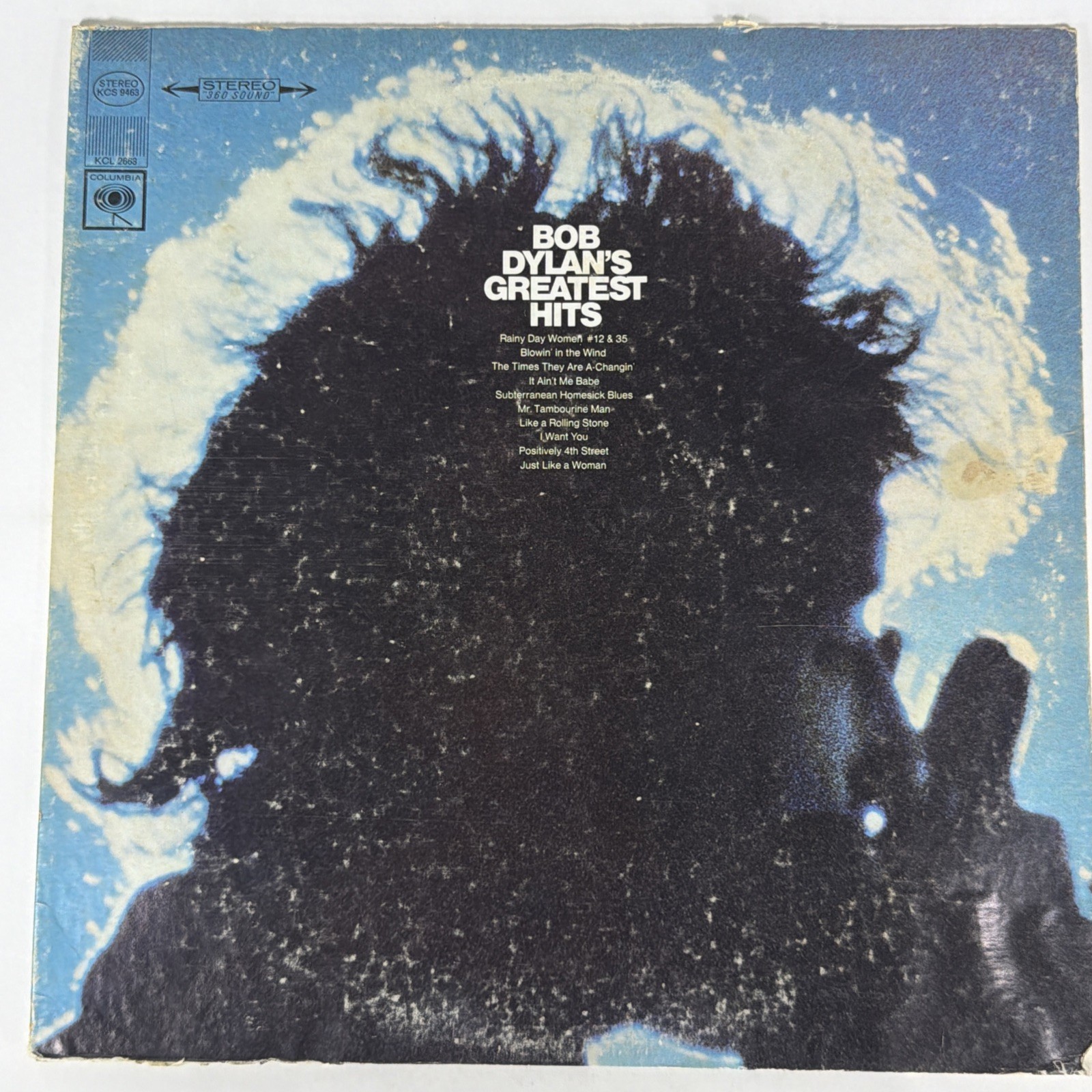 Cleaned & Tested - Bob Dylan - Bob Dylan's Greatest Hits LP w/Poster
