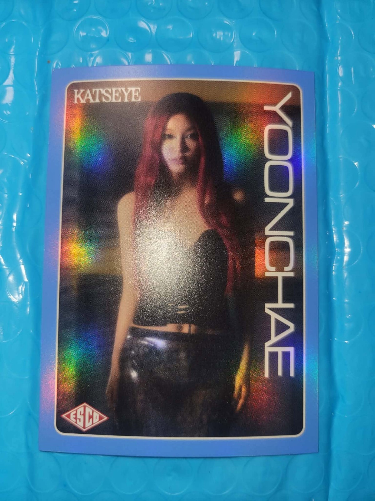 2026 Katseye ESCO Trading Cards Holo Foil #48 Yoonchae /500