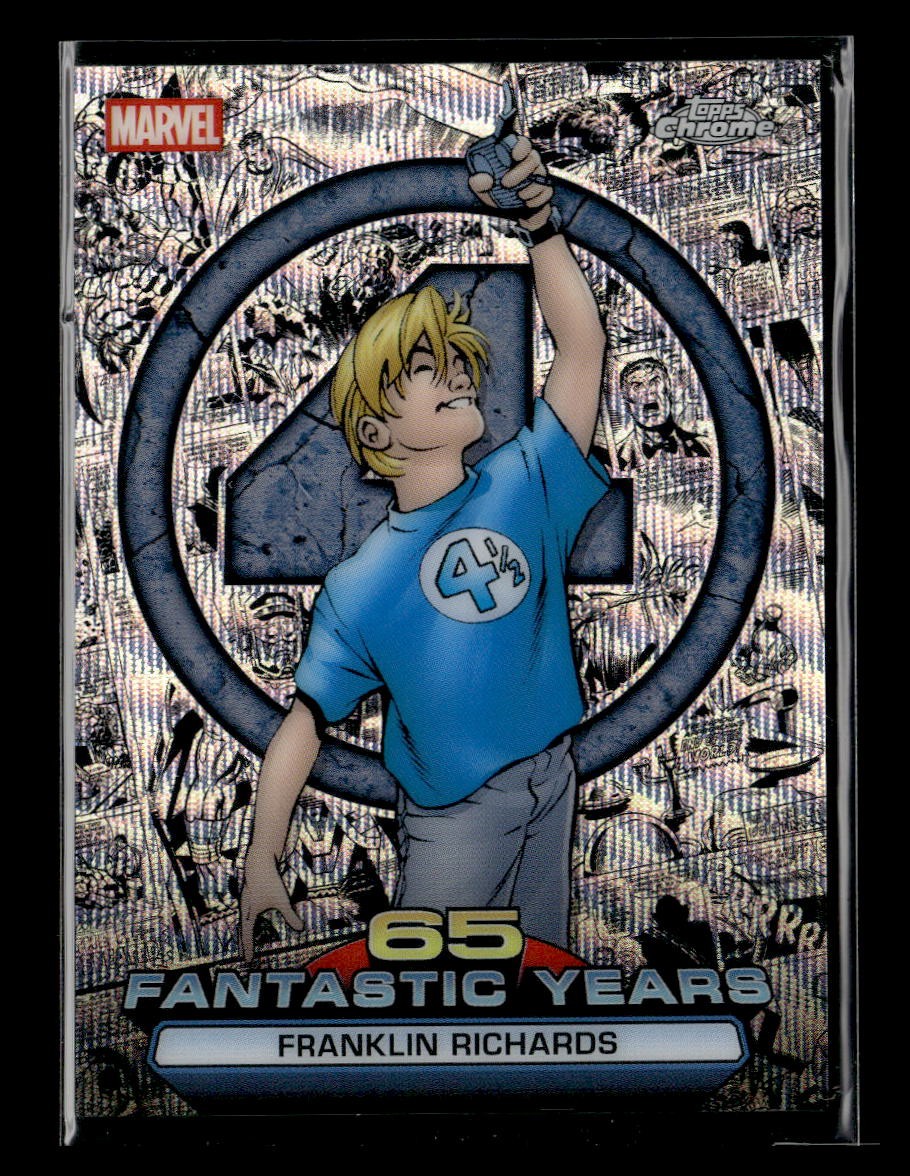 2026 Topps Chrome Marvel Comics Franklin Richards #FY-08 65 anni fantastici