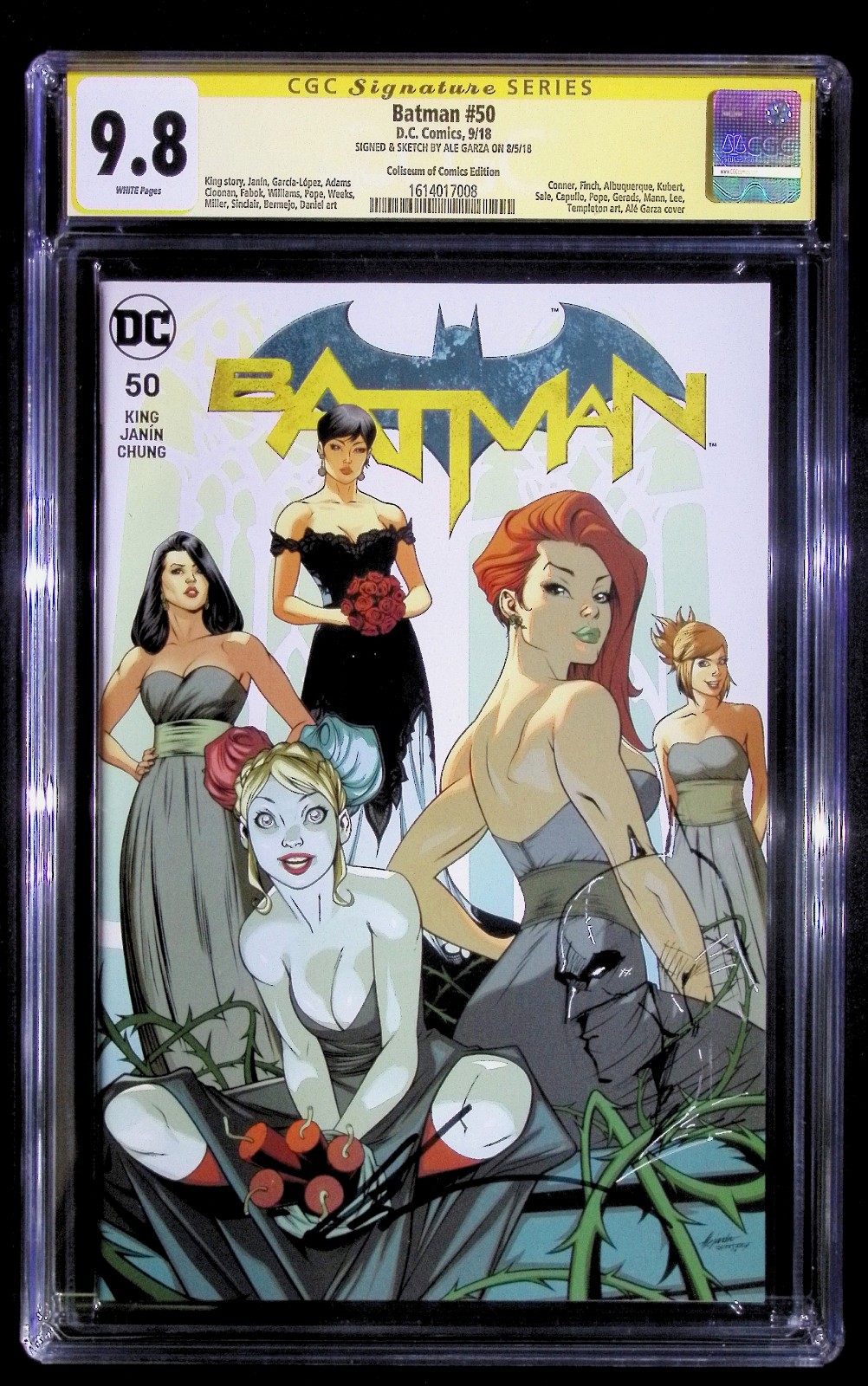 Batman #50 Ale Garza Trade Variant CGC 9.8 - Signed & Remarqued
