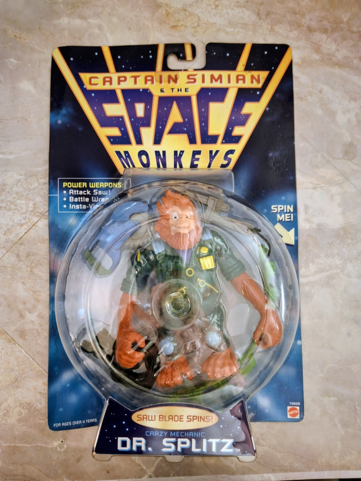 Modellino Captain Simian and the Space Monkeys Dr. Splitz chiave seghettata nuovo