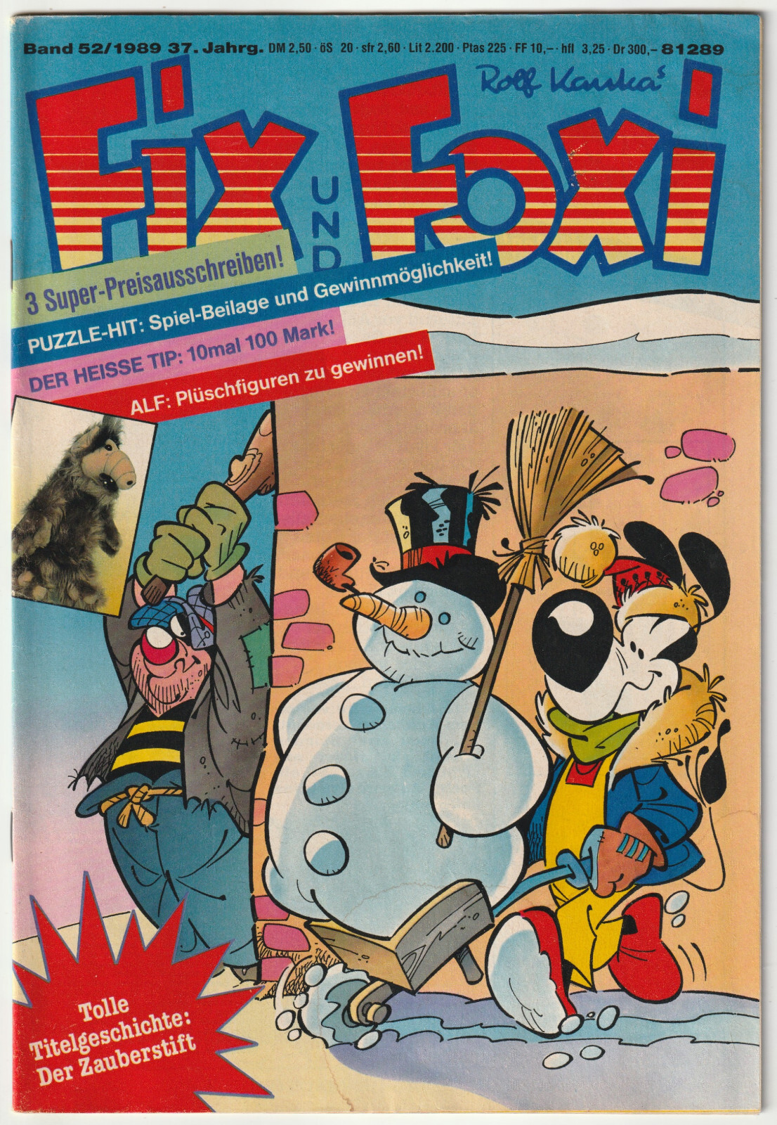 ✪ FIX & FOXI 37. Anno #52, Pabel Editore 1989 COMICHEFT TOP Z1