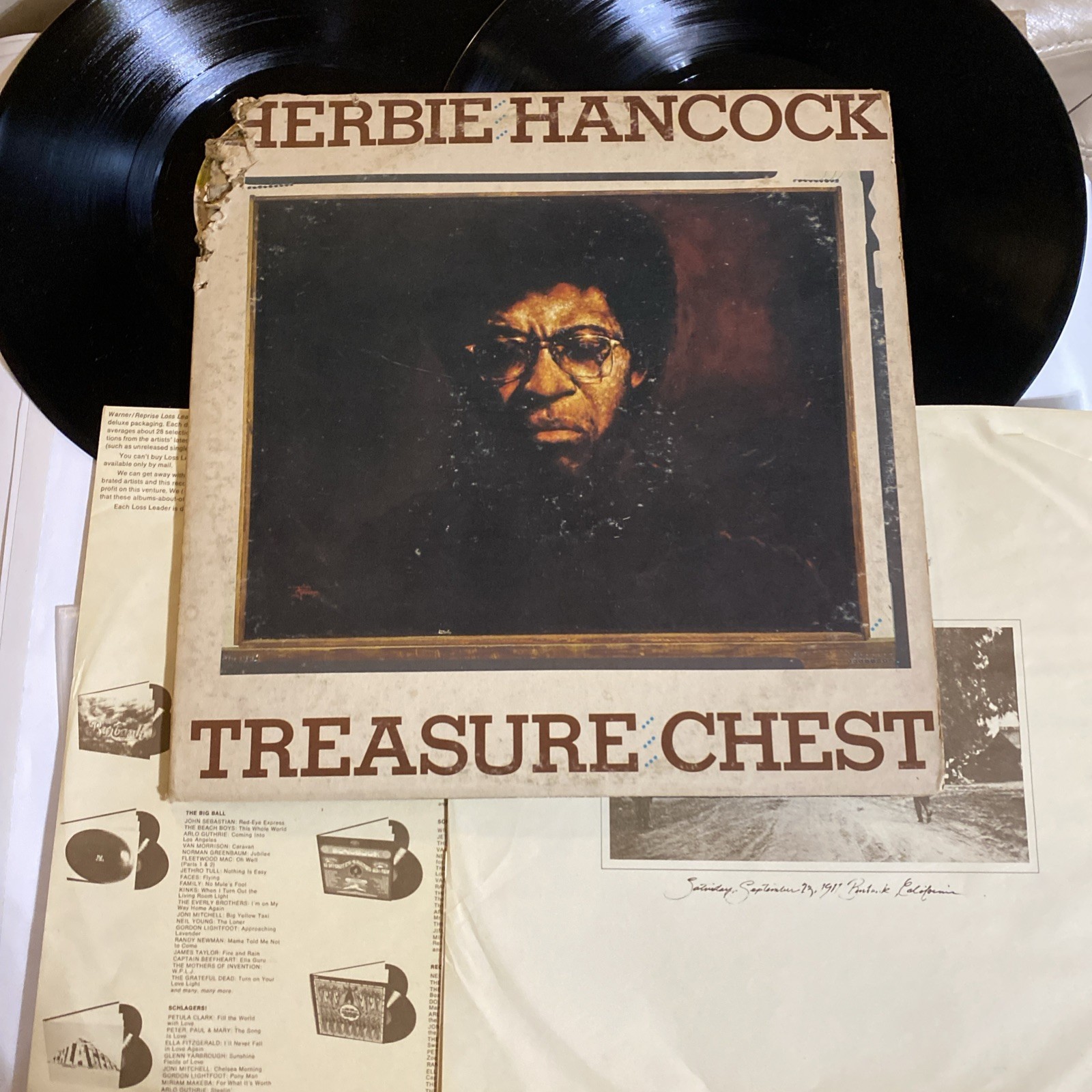 Vintage HERBIE HANCOCK Treasure Chest WARNER BROS Vinyl 33 RPM LP Album Gatefold