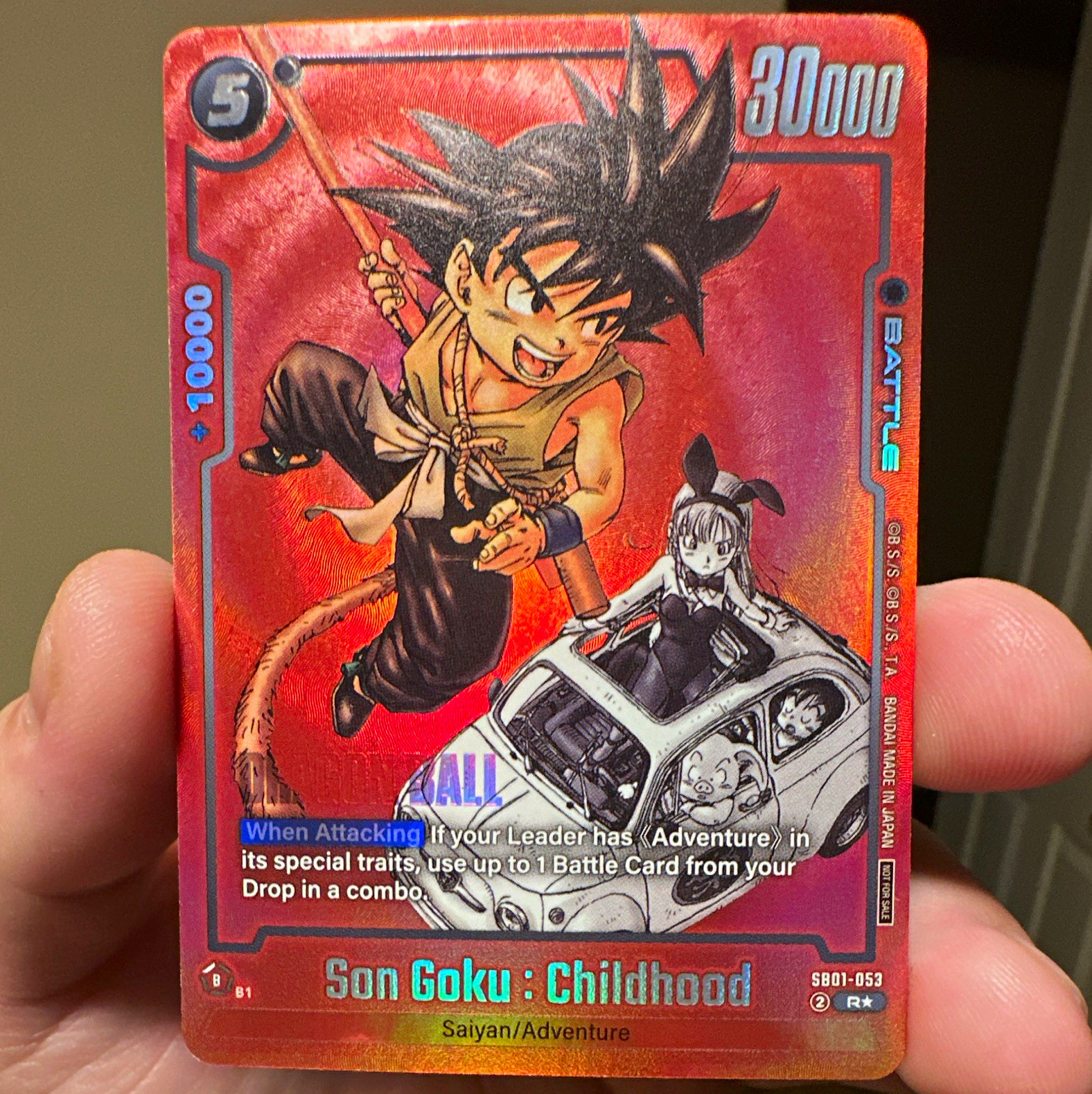 Bandai Dragon Ball Super Son Goku: Childhood SB01-053 Foil Rare Battle 30k