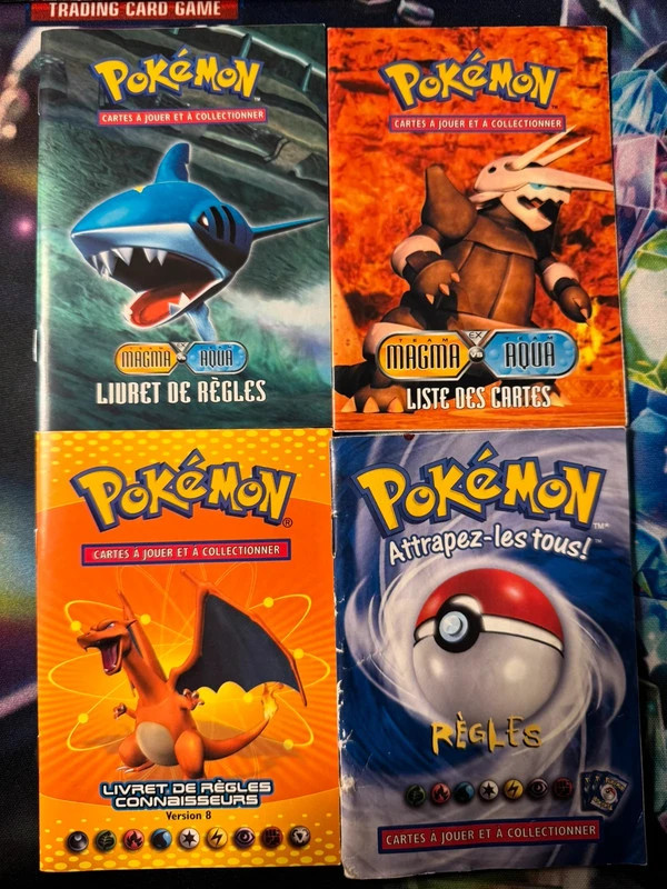 Pokémon bloc ex et wizzards livret deck