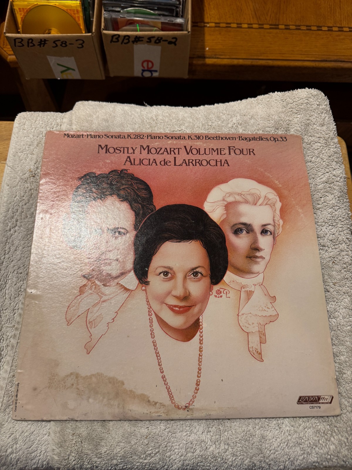 Alicia De Larrocha - ‎Mostly Mozart Volume Four LP - GOOD CONDITION W/DUST SLEEV