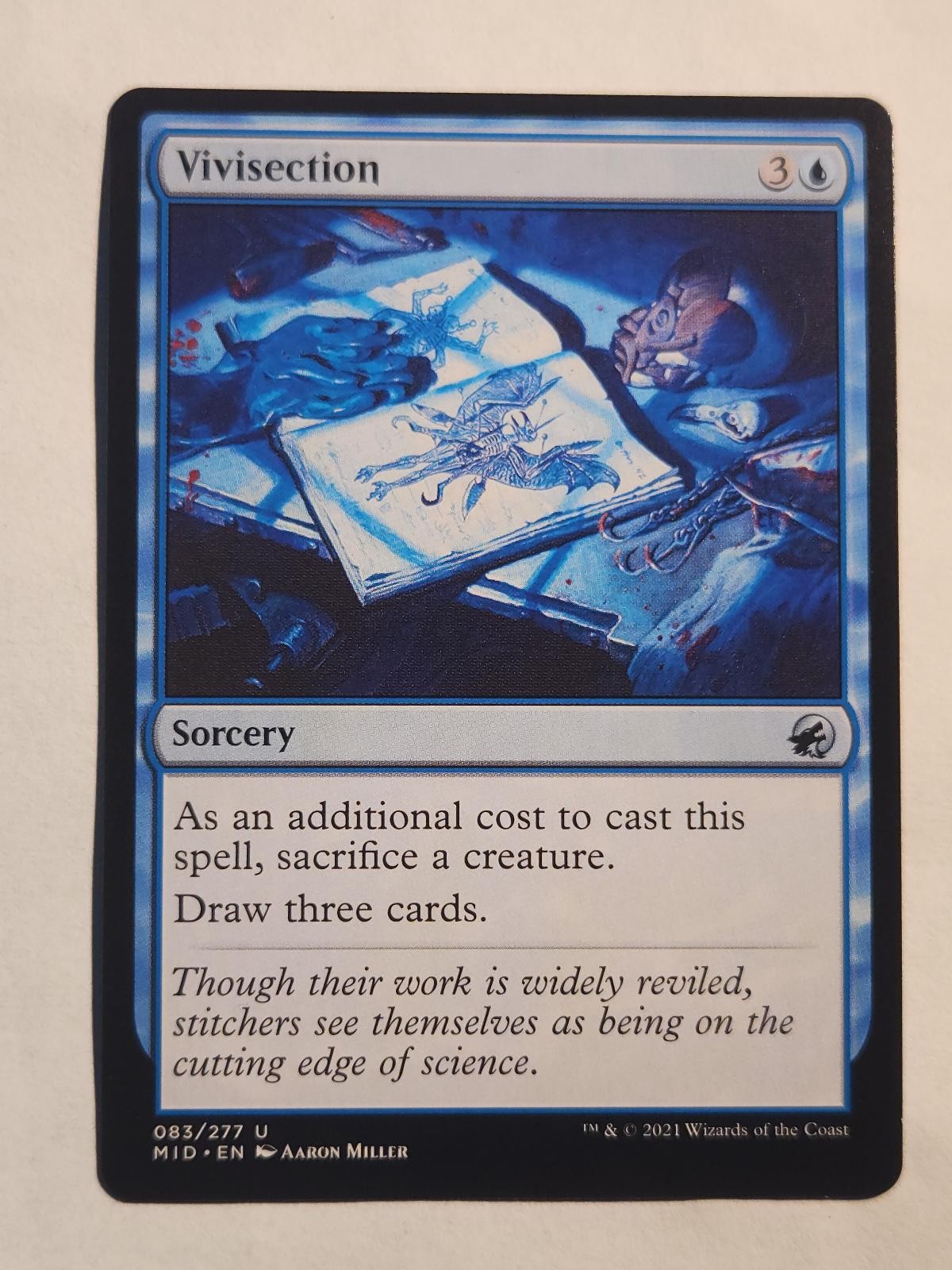 Vivisection 83 Innistrad: Midnight Hunt Magic: The Gathering LP non comune