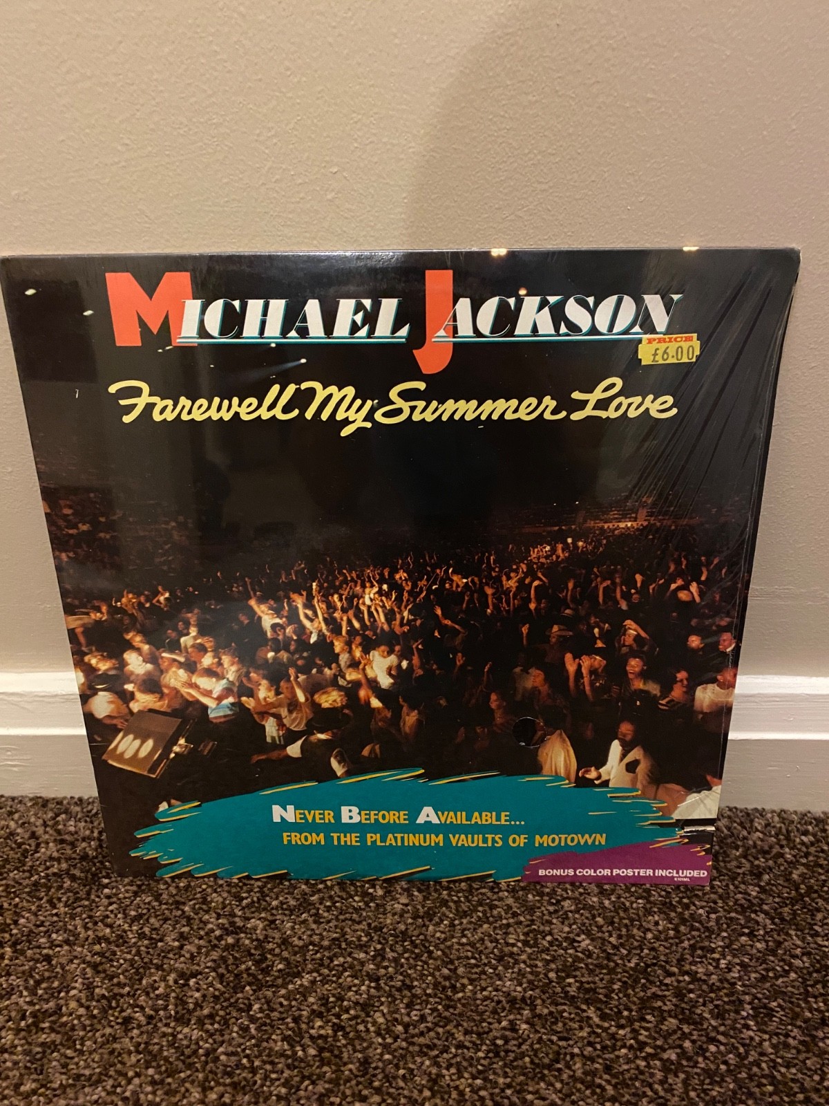 MICHAEL JACKSON ~ FAREWELL MY SUMMER LOVE - USA VINYL LP - SEALED  (sleeve cut)